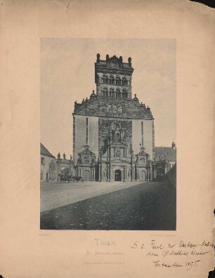 St. Matthiaskirche, Trier: Fassade der romanischen Klosterkirche