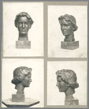 Mädchenkopf, 1907/10, Bronze