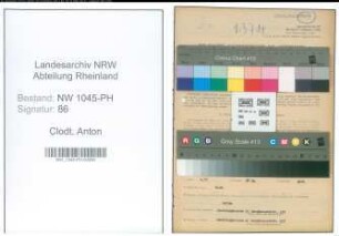 Entnazifizierung Anton Clodt , geb. 06.02.1899 (Schlosser)