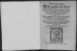 Warhafftiger Bericht: Was zwischen der Römischen Kayserlichen Maiestat ... Kriegßuolck, vnnd ... dem Türcken, von dem 4. Septembris bis auff den 6. Decembris des nechst verschienen 93. Jahrs, im Obern Krays Vngern ergangen ... : Jtem, was sich den 21. Decembris bey Einnemung ... der Stadt ... Albanester, am gestade des Meers gelegen, zugetragen. Sampt fernerm Bericht vom Musterplatz zu Auspach ... Geschrieben aus Prag, den 11. Januarij dieses 1594. Jahrs
