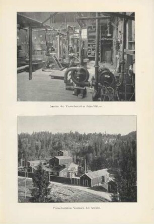 Inneres der Versuchsstation Ankerlökken ; Versuchsstation Vasmoen bei Arendal