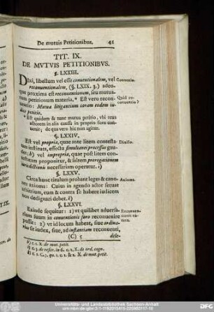 Tit. IX. De Mutuis Petitionibus.
