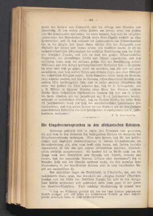 Die Eingeborenensprachen in den afrikanischen Kolonien
