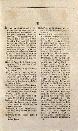 Volkthümliches Wörterbuch der deutschen Sprache : mit Bezeichnung der Aussprache und Betonung für die Geschäfts- und Lesewelt, 1. A - E