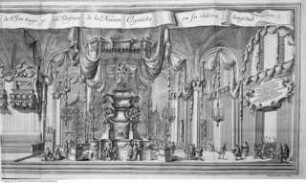 Katafalk für Ludwig I. von Spanien, 5. Oktober 1724, San Giacomo degli Spagnoli Rom