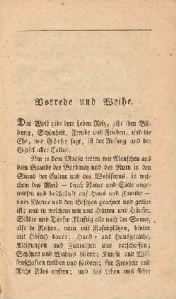 Vorrede und Weihe