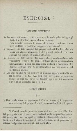 Esercizi.