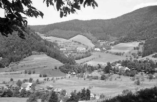 Oberglottertal: Blick ins Glottertal zum Glotterbad