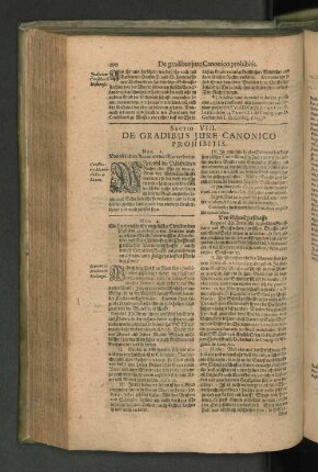 Sectio VIII. De Gradibus Jure canonico prohibitis.