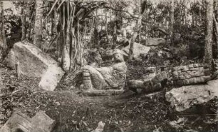 Chak Mo'ol in Chichén Itzá (Sammlung Richard Wegner 1869/1931)