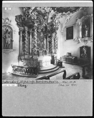 Altarblatt: Maria mit dem Jesuskind (Anbetung?)