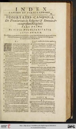 Index capitum et paragraphorum