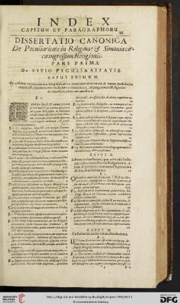 Index capitum et paragraphorum