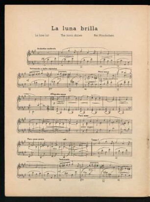 La luna brilla : La lune luit - The moon shines - Bei Mondschein