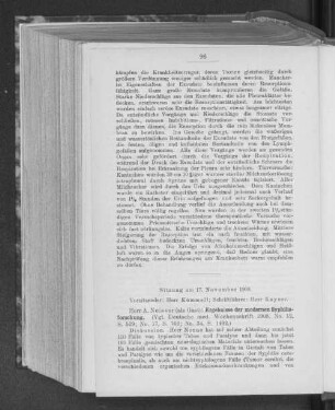 Sitzung am 17. November 1908.