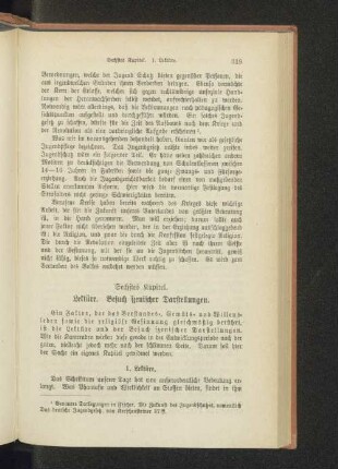 Sechstes Kapitel. Lektüre. Besuch szenischer Darstellungen.