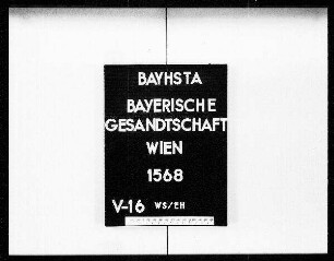 Inventar der Gesandtschaft: Generalia und Inventarjournale