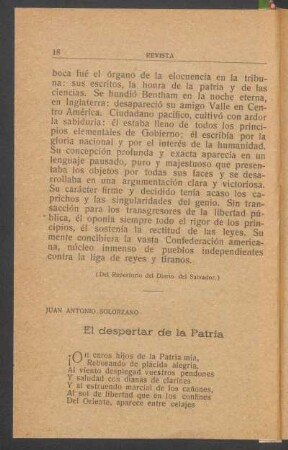 El despertar de la patria