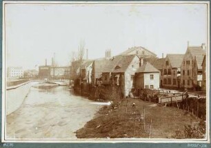 Die Wassergasse in Plauen bei Dresden (ab 1904 Hofmühlenstraße)