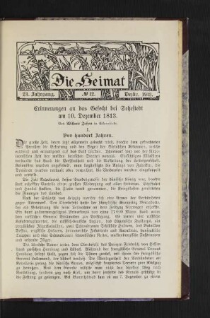 No 12. Dezbr. 1913.