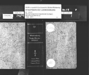 Staatsoper, Staatsschauspiel, Kammertheater 1961/62