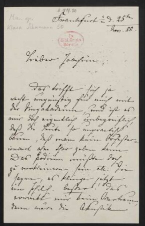 Brief an Joseph Joachim : 25.11.1888