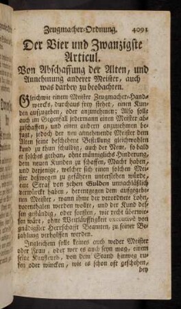 4091-5000, Der Vier und Zwanzigste Articul. - Der Vier und Dreysigste Articul.