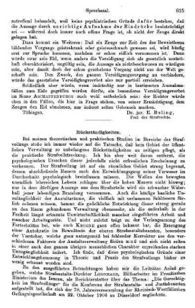 615-618, Rückständigkeiten