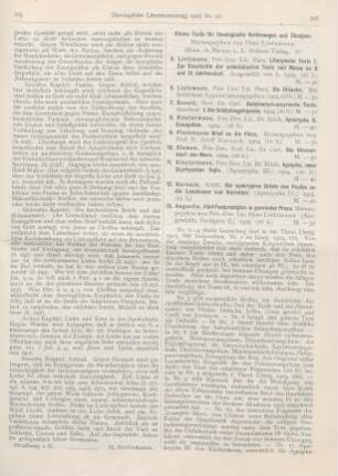 306-307 [Rezension] Klostermann, Erich, Agrapha, neue Oxyrhynchus logia. (Apocrypha IV.)