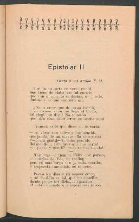 Epistolar II : Carta á mi amigo F. M.