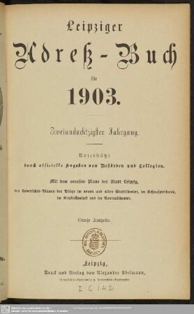 82.1903: Leipziger Adreß-Buch