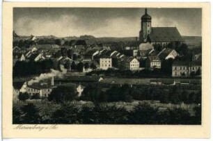 Marienberg. Blick auf Marienberg