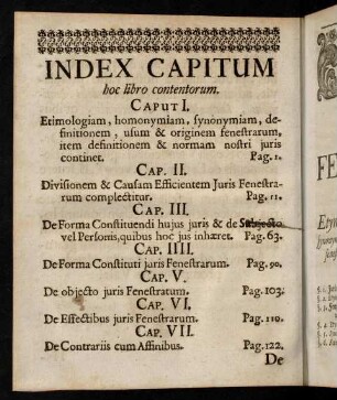Index Capitum