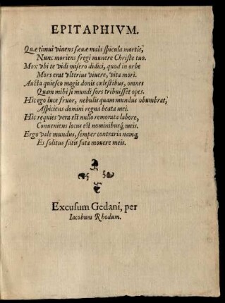 Epitaphium.