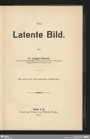Das latente Bild