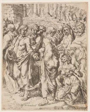 Christus heilt eine blutflüssige Frau