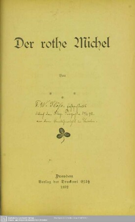 Der rothe Michel