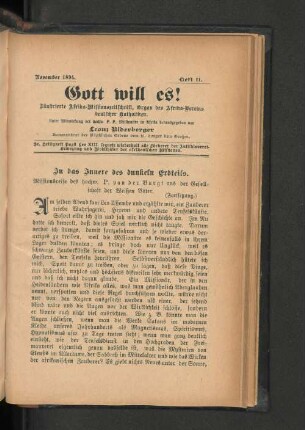 November 1895. Heft 11.
