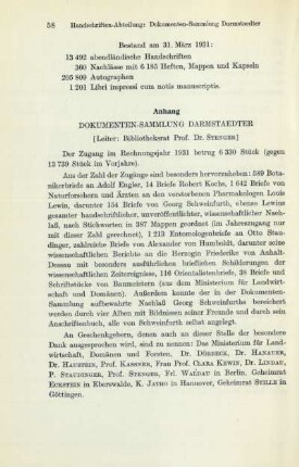 Anhang Dokumenten-Sammlung Darmstaedter