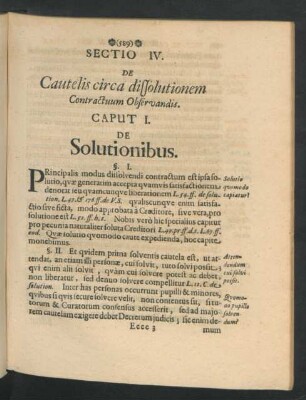 Caput I. De Solutionibus.