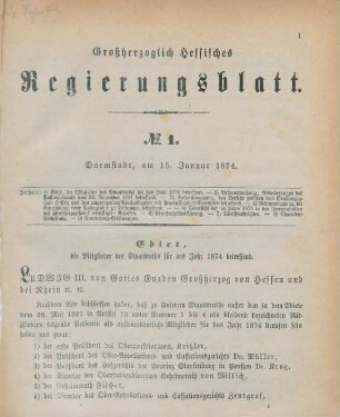 15. Januar-31. December = No. 1-63