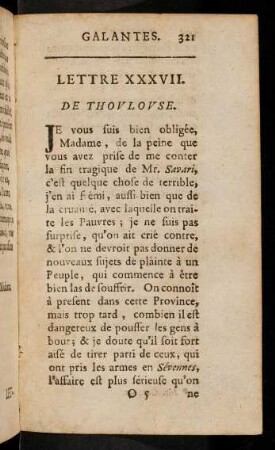 321-352, Lettre XXXVII.