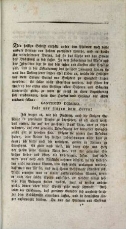 Die Klaglieder des Propheten Jeremias, und die übrigen Gesänge der heiligen Schrift : in gereimten Versen übersetzt