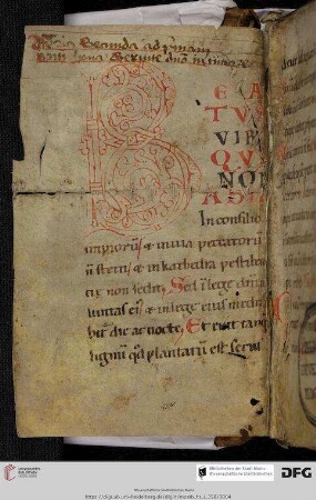 Psalterium non feriatum (Ps 1-150), nachträglich zum liturgischen Gebrauch eingerichtet