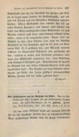 637-642 [Rezension] Jastrow, Vier Jahrhunderte aus der Geschichte der Juden