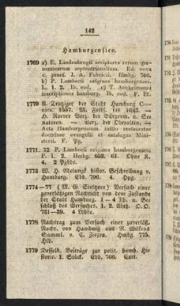 Hamburgensien.