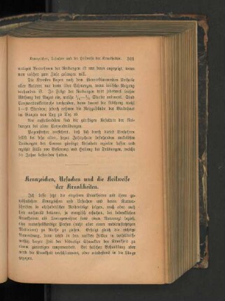 Kennzeichen, Ursachen und die Heilweise der Krankheiten.