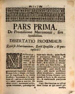 Magnum Matrimonij Sacramentum Casibus Practicis Expositum : Juxta Principia Theologiæ Moralis, Et Juris Pontificij