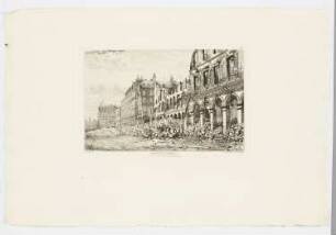 Ministère des finances. Vue prise du Coté de la rue de Castiglione, aus: "Paris und Umgebung"