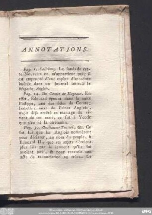 Annotations.